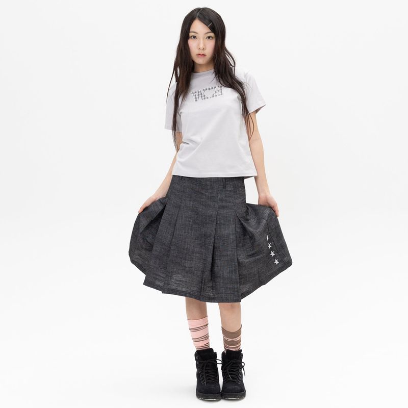 WH Check Patch Tee - Grey