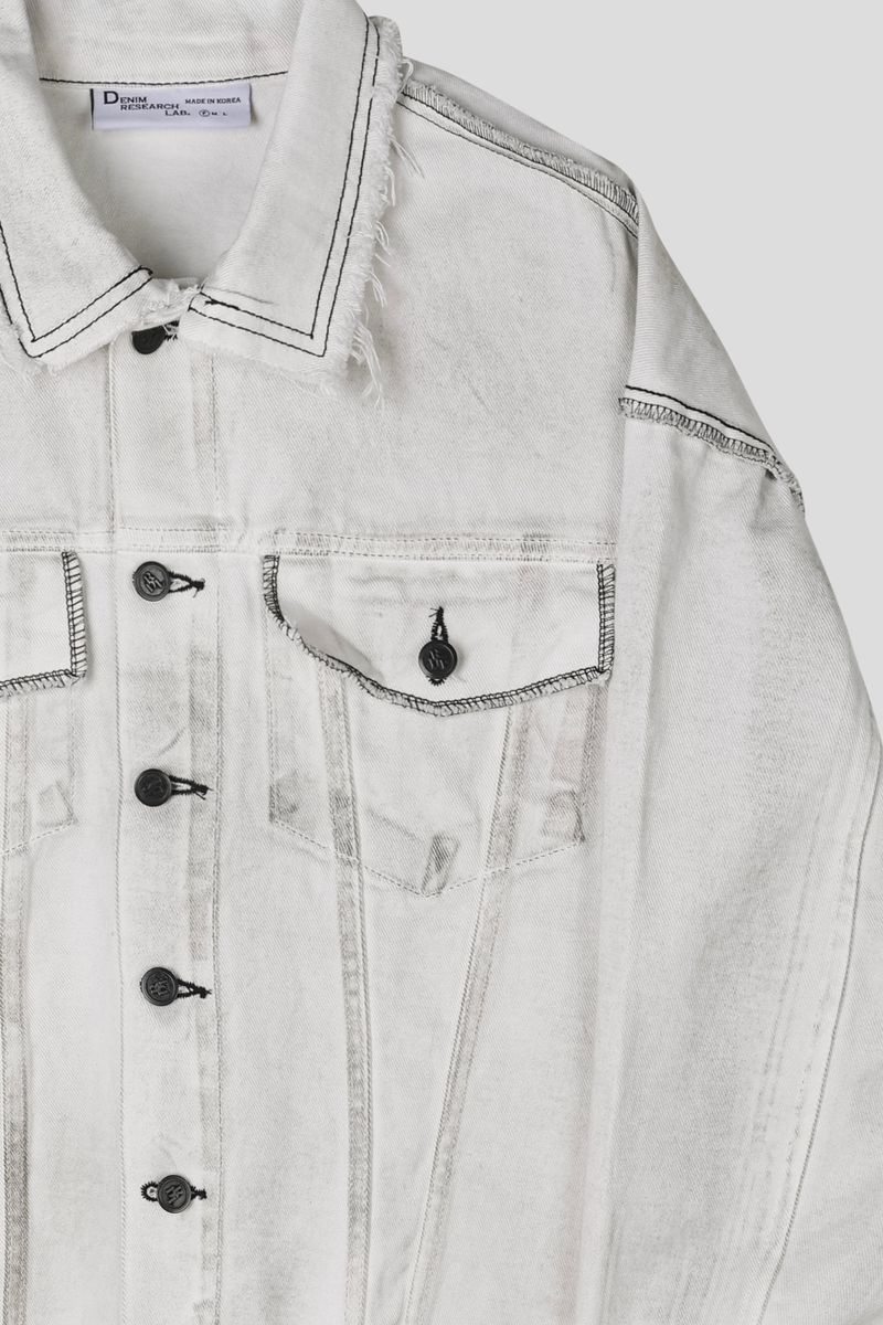 MG650 Stitch Dirty Wash Crop Jacket