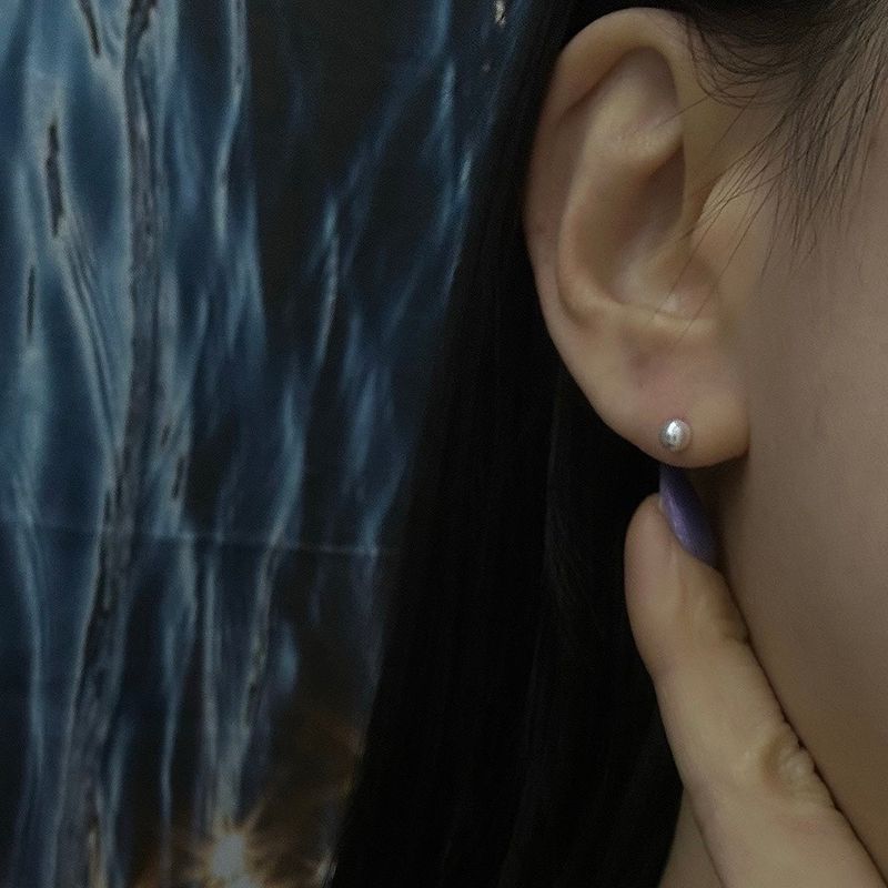 [92.5silver] 2way flower pearl earring