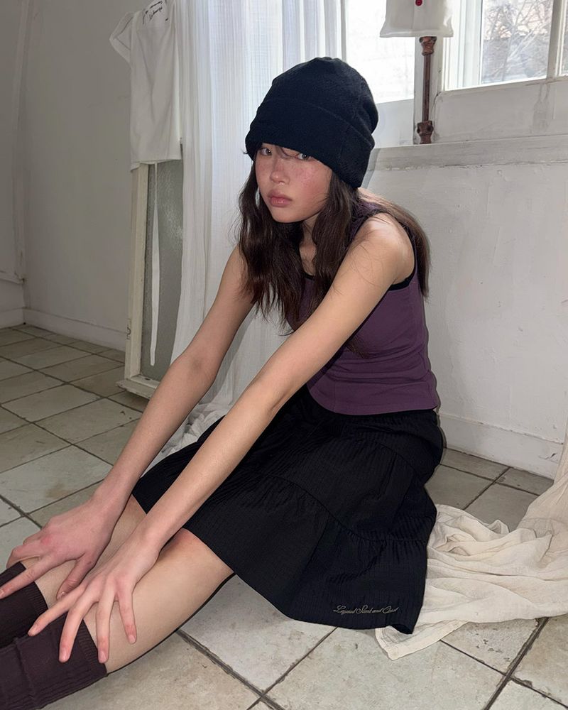 [ORIGINAL] Petit Cutout Ribbed Sleeveless