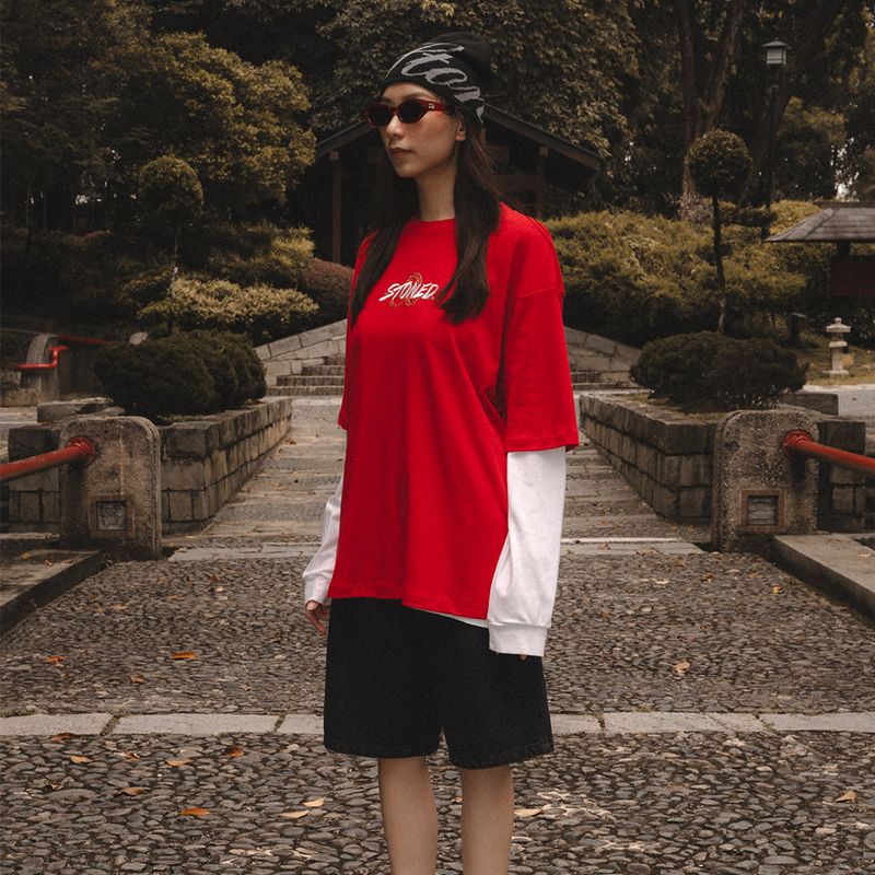 Mystic : Hexagon Snake Tee Red