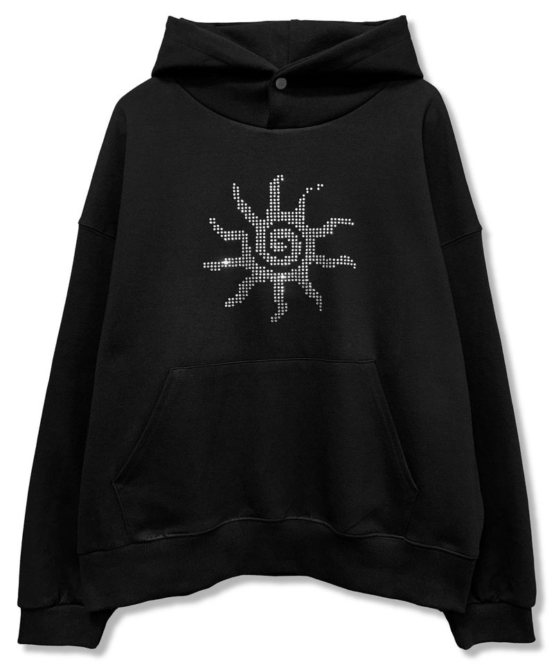 Crystal Sun Hotfix Hoodie_Black