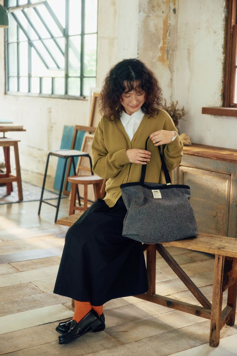 Shopper bag Wool Grey