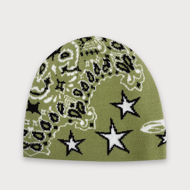 SOIF DRINK（ソイフ ドリンク）の「 PAISLEY STARRY BEANIE (GRN)（Hats）」