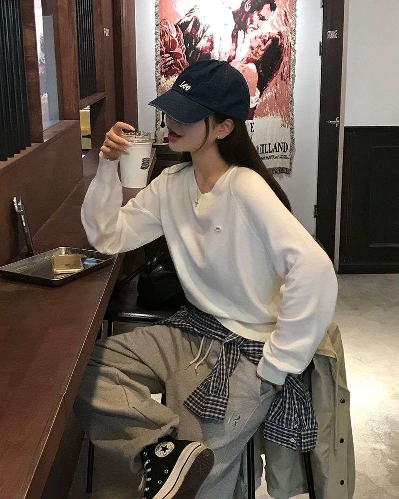 Caramel Color V-Neck Knit