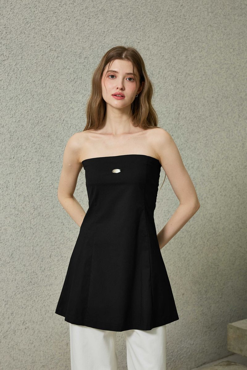KITTEN MINI DRESS / BLACK