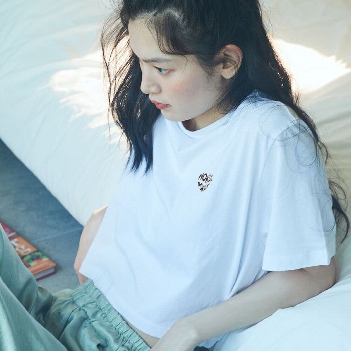 HOKUSPOKUS(ホクスポクス)の「Heart Croped Top / Black(Tops)」