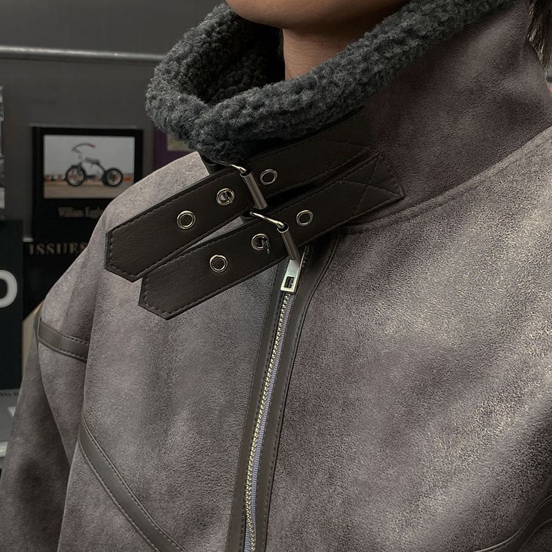ASCLO Suede Crop Mustang Jacket (3color)