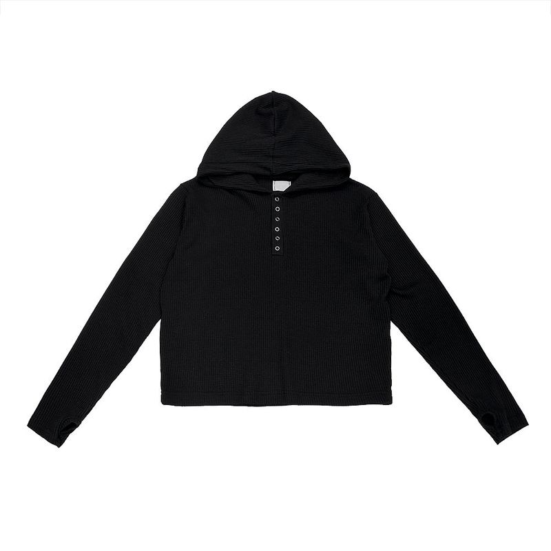 Billion Waffle Crop Hoodie