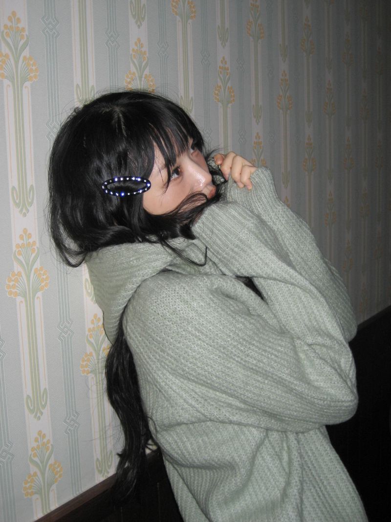 Dazzle cubic hair pin (Black)
