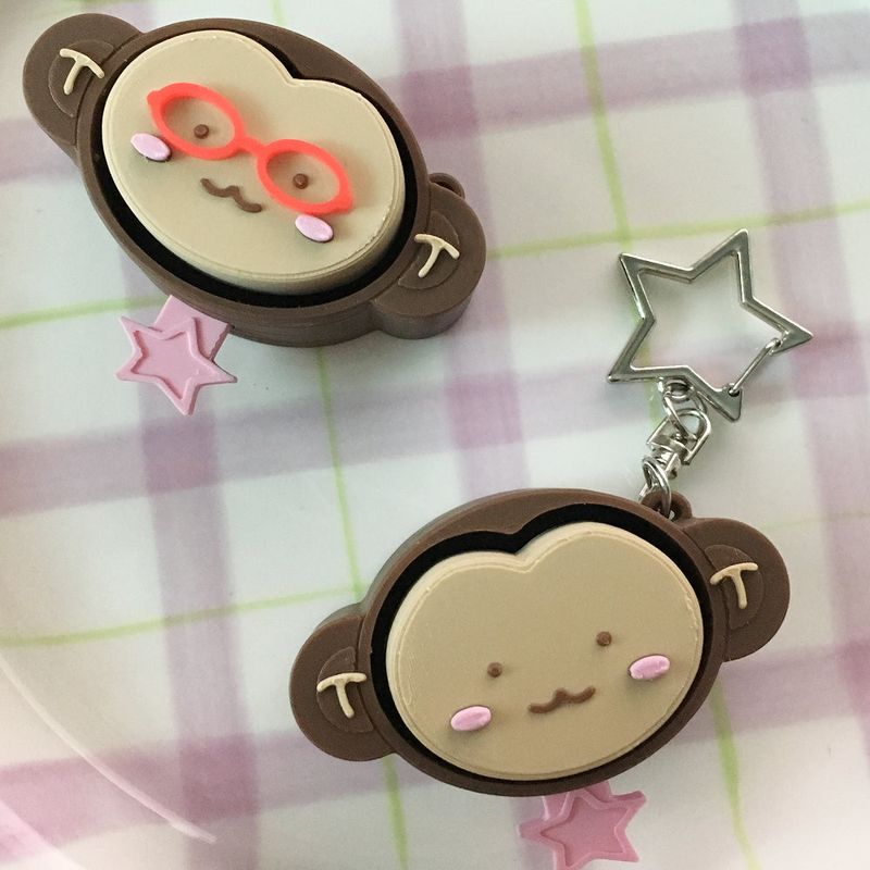 saltyhouse（ソルティハウス）の「【MADE】 チョコモンキー クリッカー キーリング（トイ/キーホルダー）」
