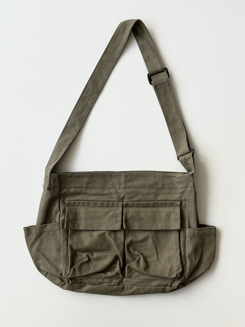 Fabric pocket crossbag (2color)