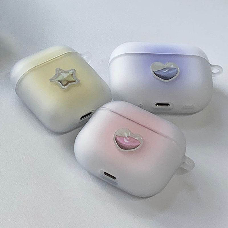 Yellow - Chilling Heart Star AirPods Case_matt