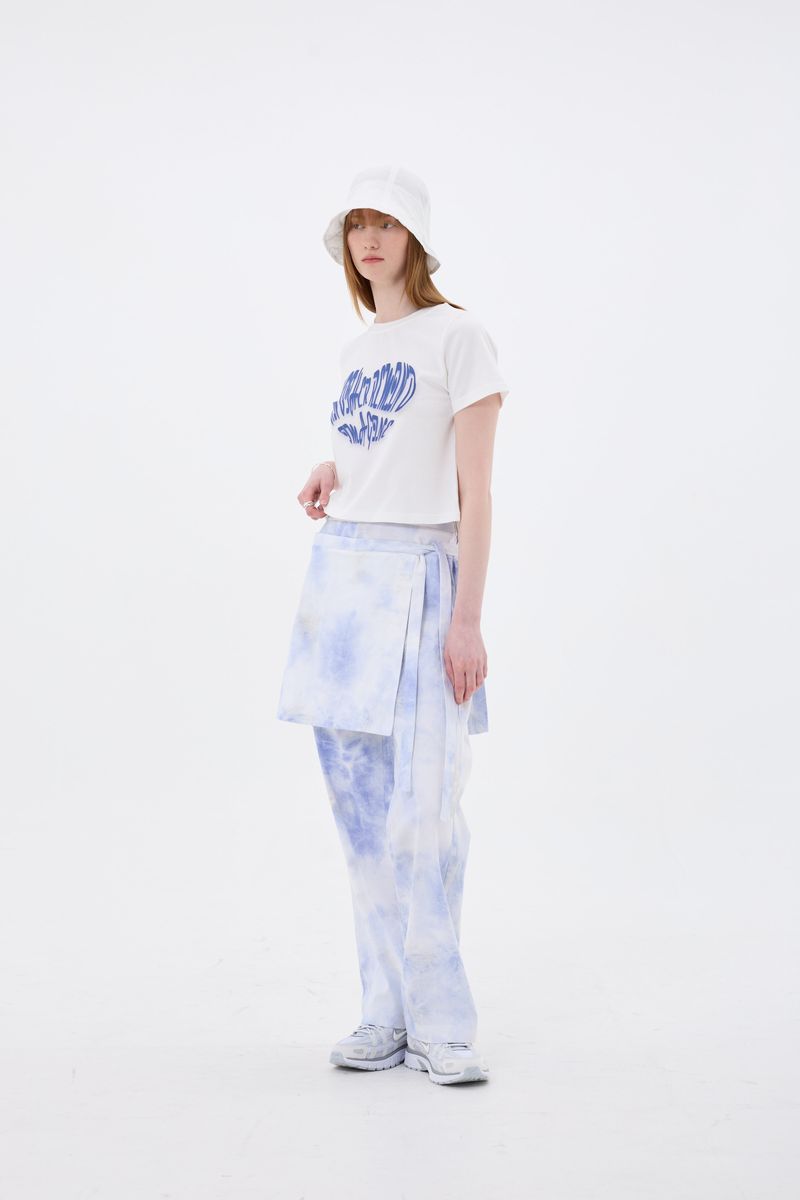 RAINDROP SKIRT PANTS / BLUE