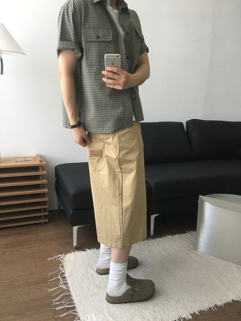 Taut Bermuda Cotton Pants