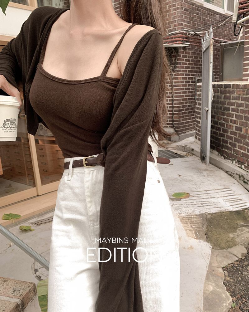 【MADE】Cardigan & sleeveless set(+NEW color)