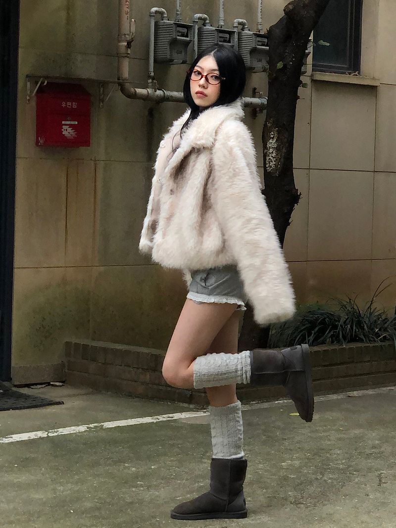 Gray Micro Mini Shorts