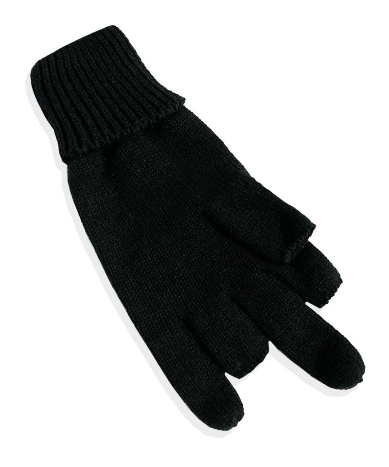 logo finger cross gloves