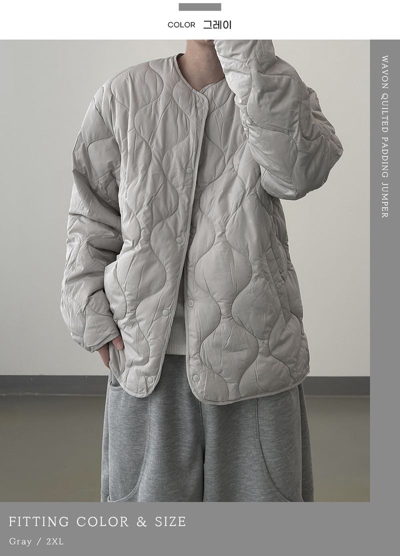 Wavon Quilted Padding Jumper