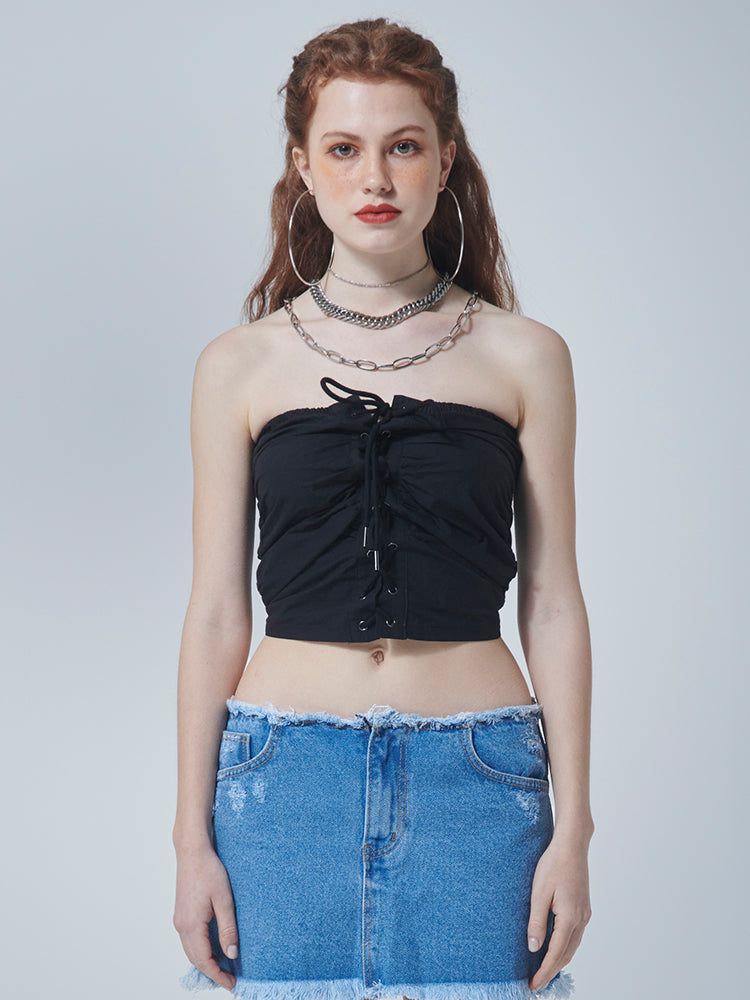 EYELET TUBE TOP