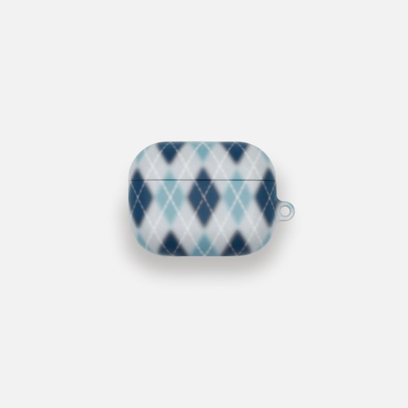 sunvase service(サンベースサービス)の「ARGYLE BLUR CASE_MISTY BLUE (airpods)(Smartphone Accessories)」