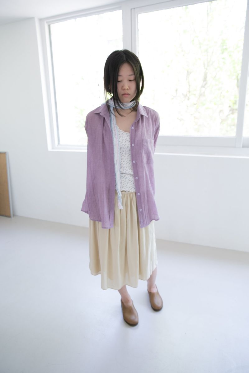 light linen check shirts(3colors)