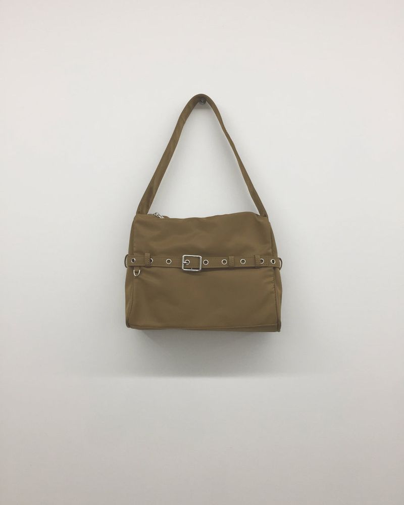 Wheel Buckle Up Shoulder Bag  (4color)