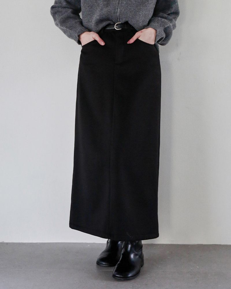 Nuo Belt Long Skirt