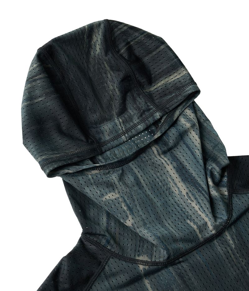 Air Vent Tie-Dye Racing Finger Watch-Hole Hood Sleeve (Midnight)