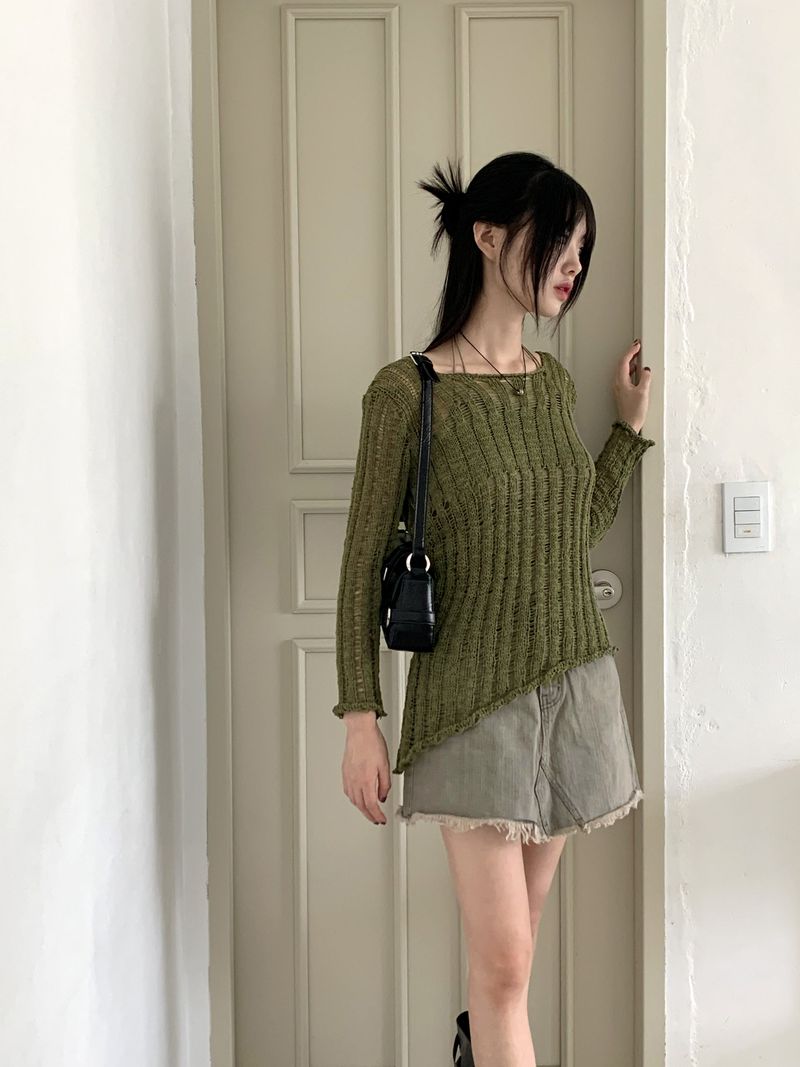 Rattan Vintage Washed Surgical Mini Skirt
