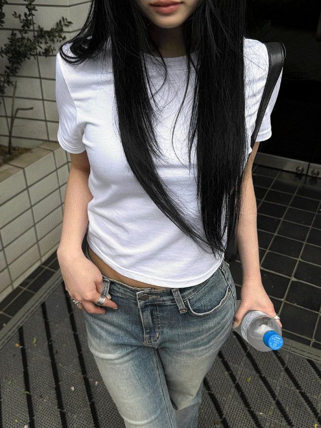 26SS★ TOKYO Crop Basic Tee