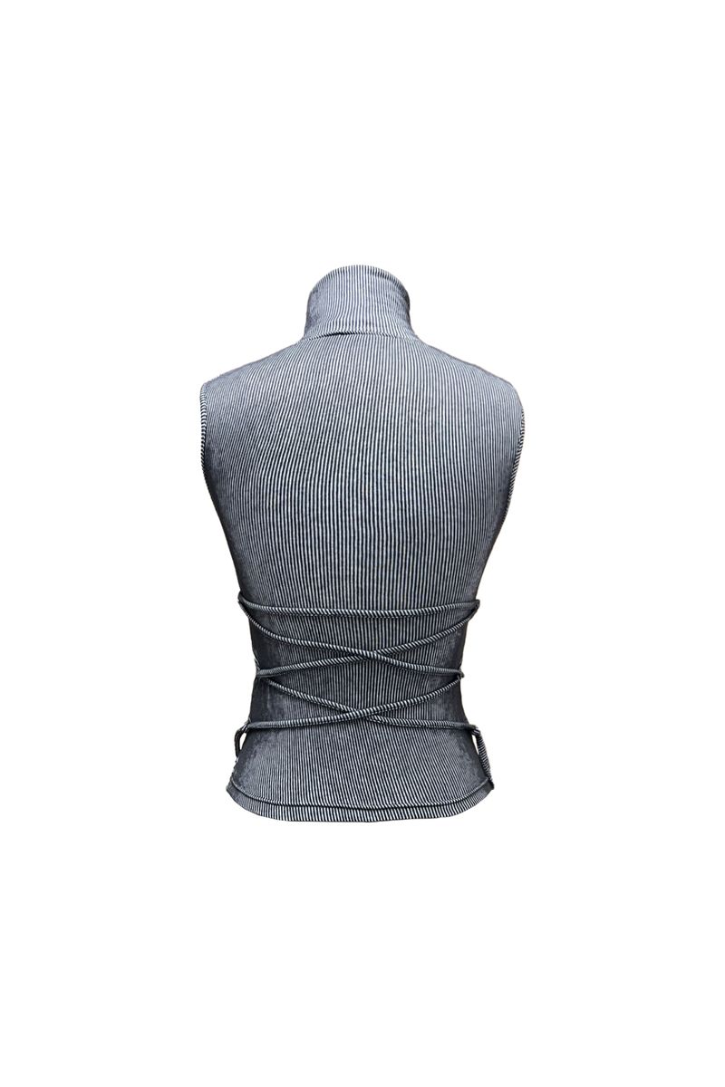 JOSEE HALF ZIP-UP / CHARCOAL