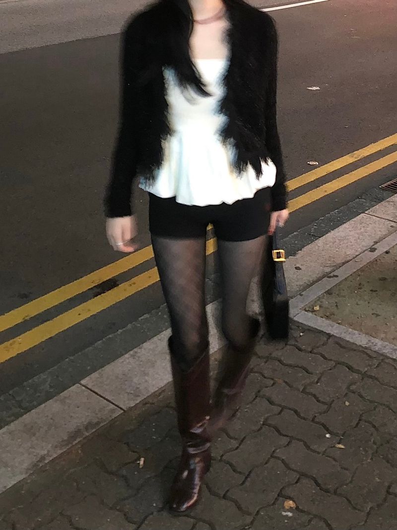 Tweed Fringe Cardigan Jacket