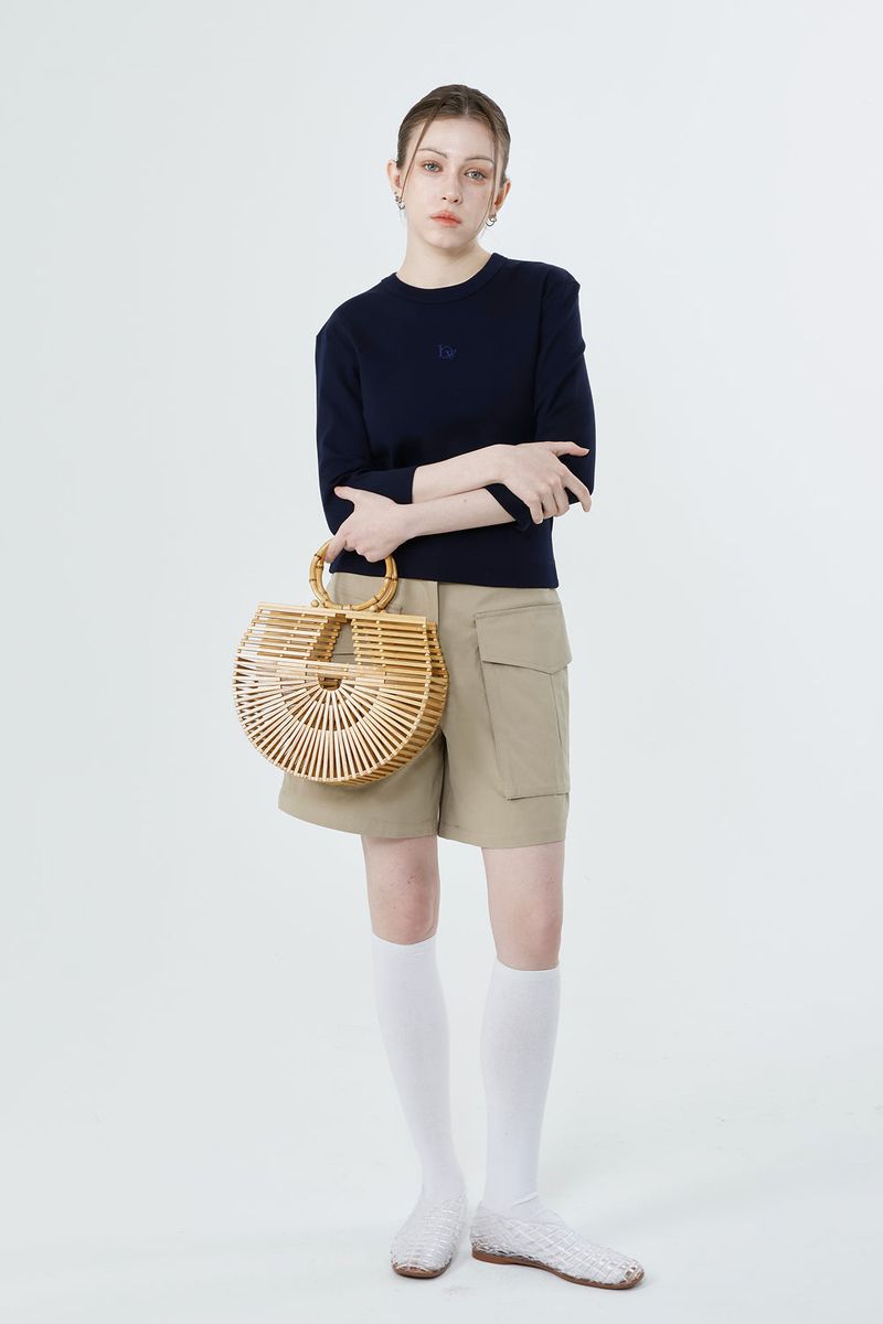 BIG POCKET 4-LENGTH PANTS_SAND BEIGE
