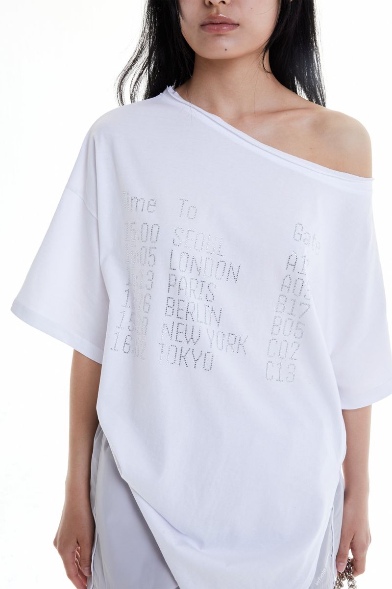 DEPARTURE CUBIC UNBALANCED TOP (WHITE)