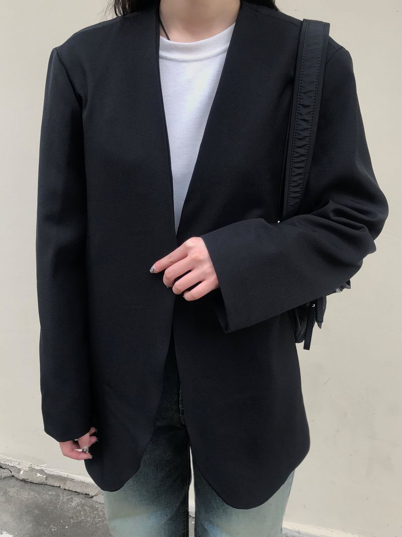 Balance collarless jacket