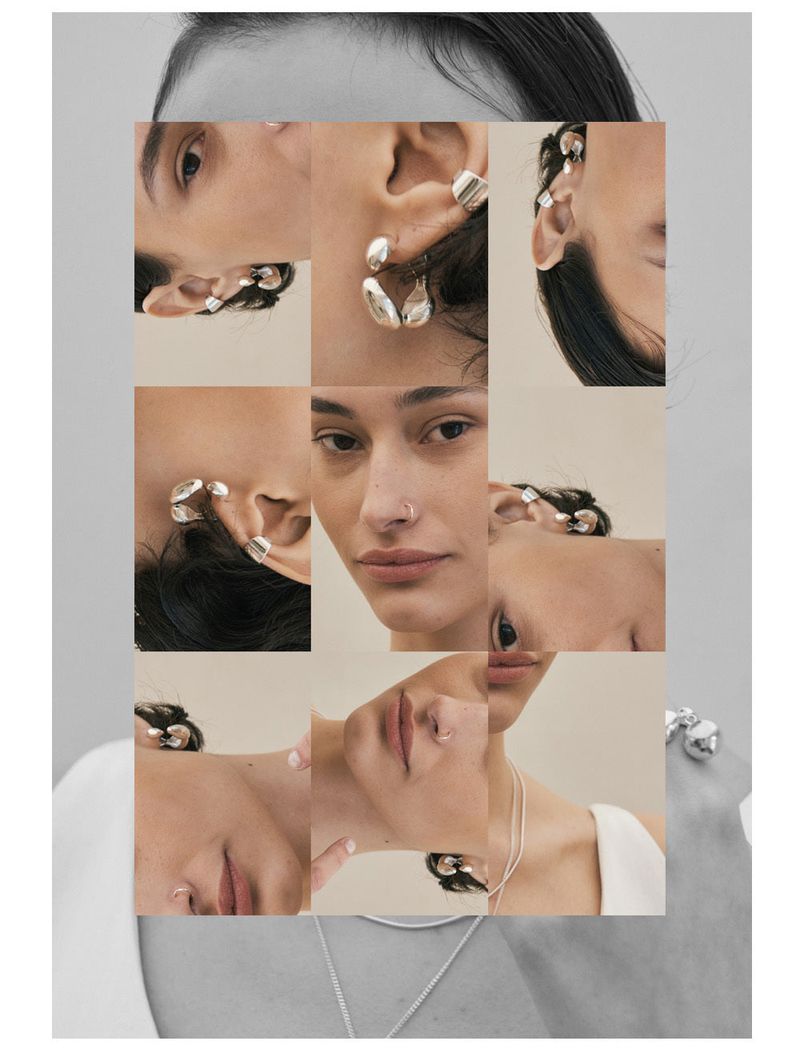 Bubble Earring (Silver)