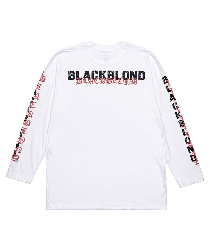 BLACKBLOND(ブラックブロンド)の「BBD Overlap Logo Long T-Shirt (White)(Tops)」