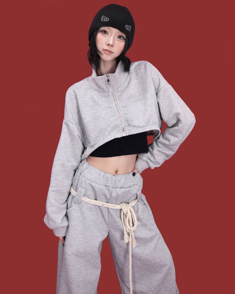 loop wide banding pants
