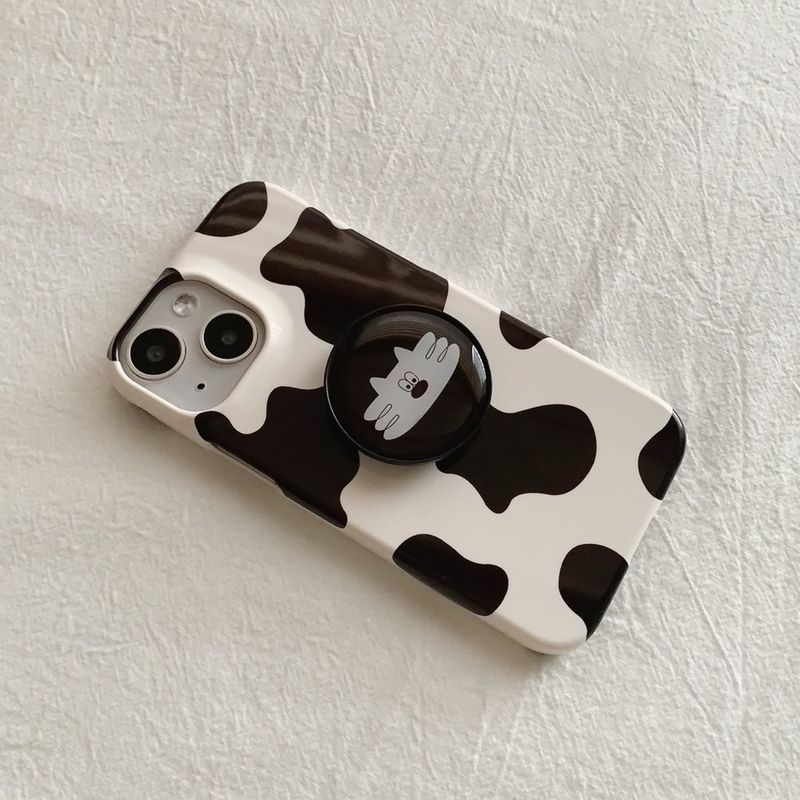 Cow pattern glossy hard case