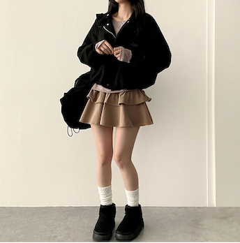 Bipol Golden Flare Cancanminiskirt