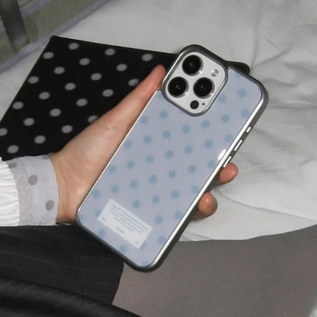 Dot ash purple gray silver case