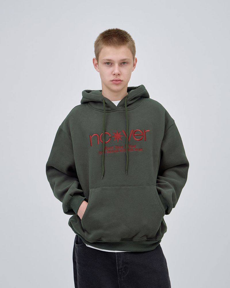 POINT LOGO HOODIE - CHARCOAL