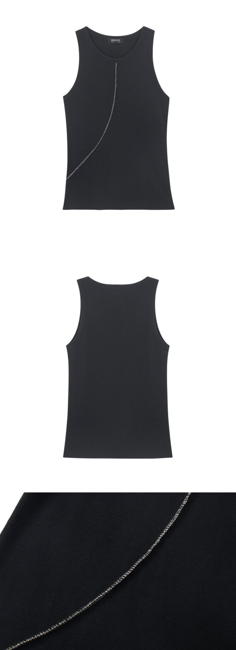 Diagonal Detail sleeveless