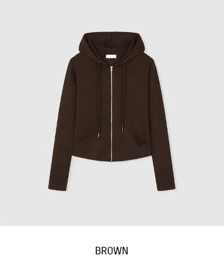 Randy Basic Slim Hood Zip-Up