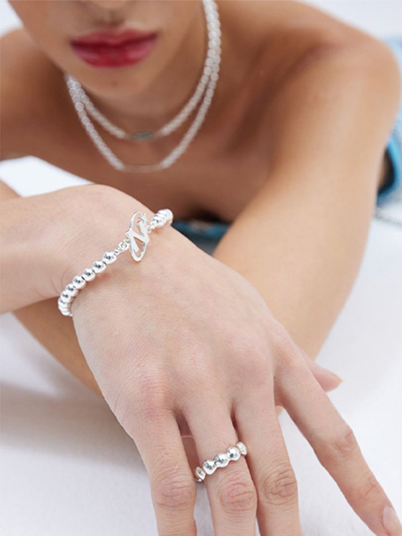 N LOGO BALL BRACELET