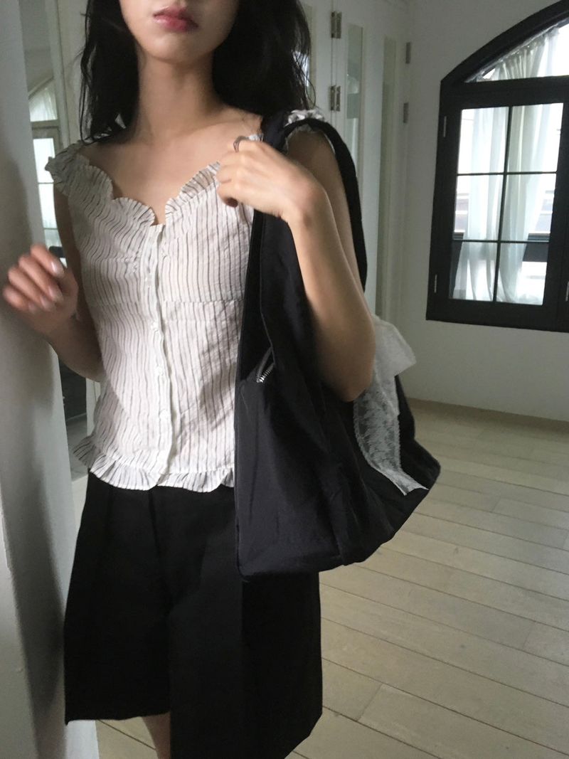 Nylon shoulder big bag