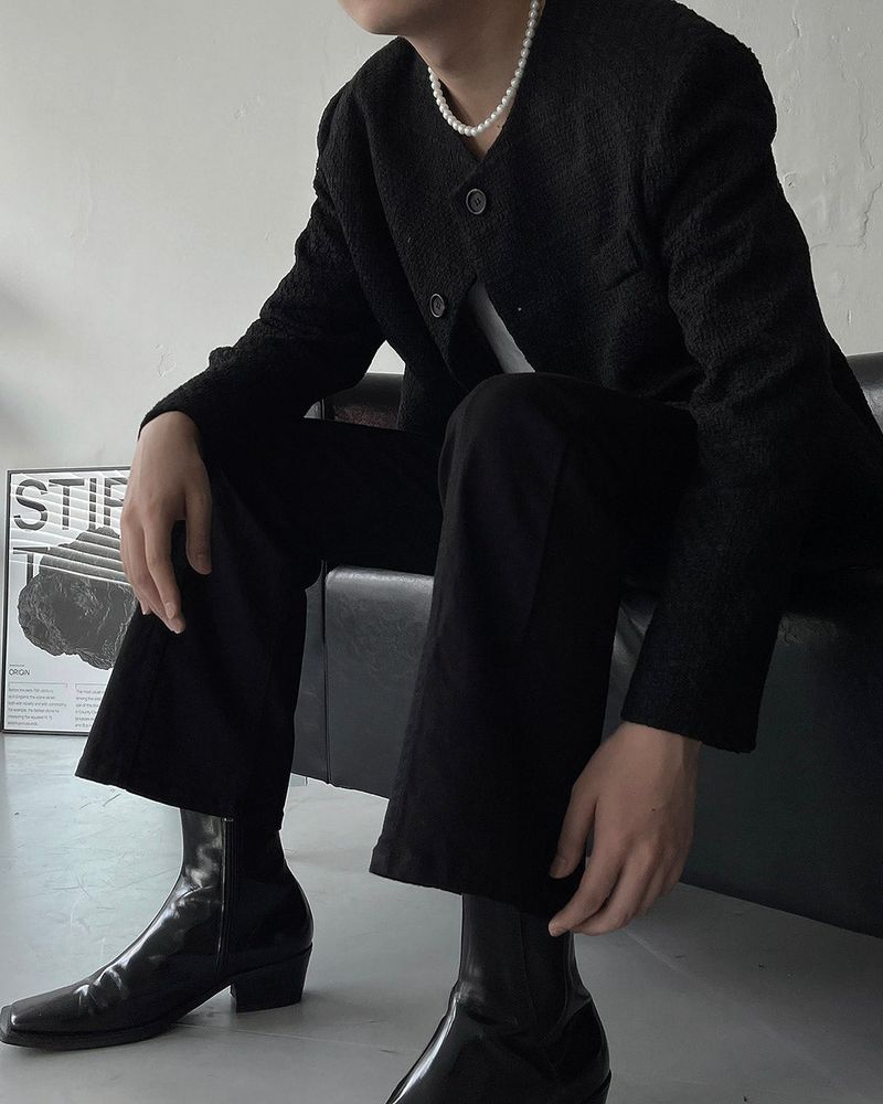 EN twill slit bootcut pants (S ~ L)