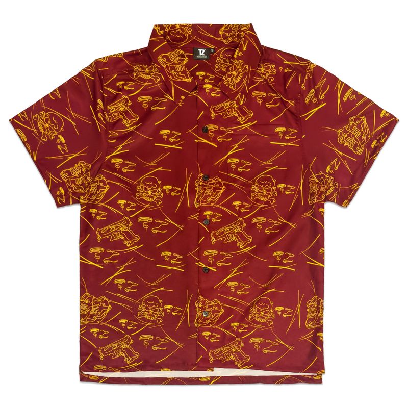 TZWORLDWIDE（トレッズワールドワイド）の「TZ デンジャラス半袖シャツ - RED BROWN（トップス）」