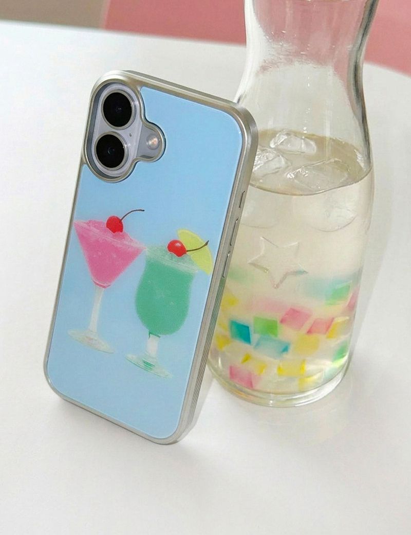 【MADE】Beach Cocktail Glass Bumper Case